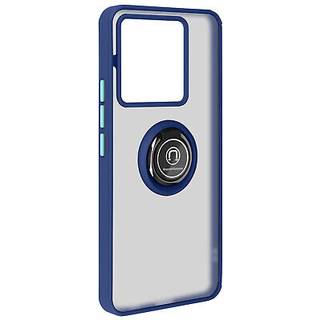 Taske til Redmi Note 13 Pro 5G - AVIZAR - Metal Ring Stand Funktion - Midnight Blue
