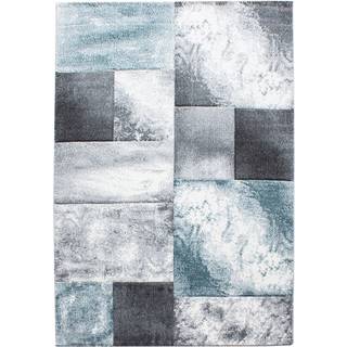 Hawaii Kortluvet tæppe Ternet - Blå - 140x200
