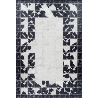 Fiesta Vaskbart tæppe Patchwork - Sort - 140x200