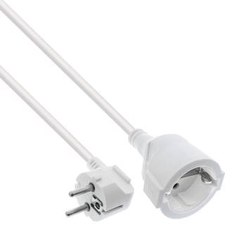 230V Schuko strøm forlængerkabel | hvid (CEE7/7 CEE7/3) | 1,5 met | PRIS-MATCH