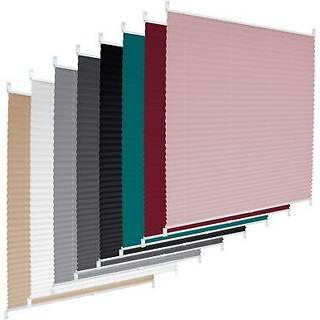 ECD Germany Plisseret Clamp Fix uden boring 100 x 200cm Pink ViewProof Sun og Se