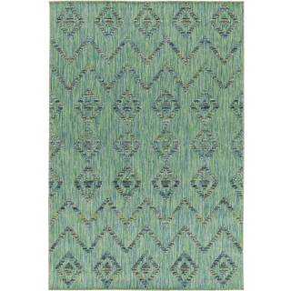 Bahama Udendørs Tæppeløber Boho - Grøn - 80x250 (Løber)