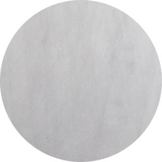 Sky Rund Kortluvet tæppe Ensfarvet - Sølv - 120x120 (Rund)
