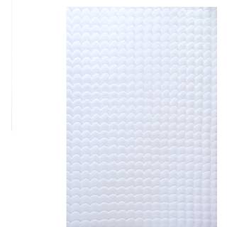 Ambiance Shaggy tæppe Ensfarvet - Hvid - 200x290