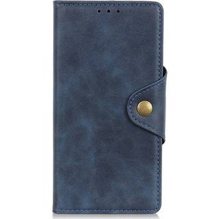 iPhone 14 Pro Læder Flip Cover m. Pung - Blå