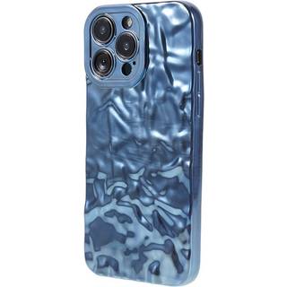 Til iPhone 15 Pro TPU Etui Elektroplating Rynket Ujævn Telefon Cover