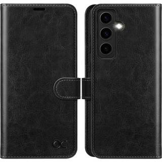 til Samsung Galaxy S24 Plus-etui, Premium PU-læder S24 Plus-lommeetui til telefon med [Kortholder][RFID-blokering][TPU]
