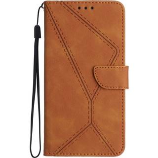 Honor Magic5 Lite Læder Flip Cover m. Pung & Strop - Brun
