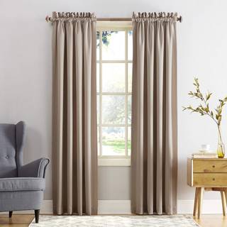 Sun Zero Barrow Energy Rod Pocket Curtain Single Panel