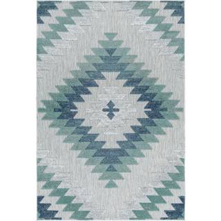 Bahama Udendørs Tæppeløber Geometrisk - Blå - 80x250 (Løber)