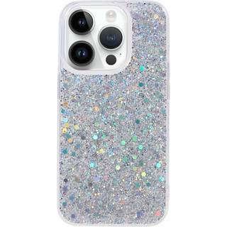 iPhone 15 Pro Glimmer Bagside Cover - Sølv