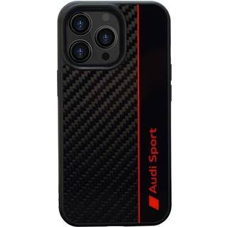 Audi Carbon Fiber Stripe iPhone 13 Pro Max sort hardcase
