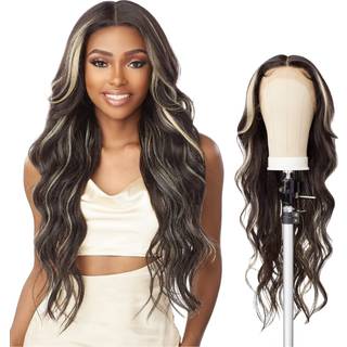 Sensationnel Butta Lace Front Wigs - Butta Unit 34 Extra Wide 5 tommer dyb del Syntetisk parykfærbukset hårgrænse - Butta Unit 34 (BalayageCarame