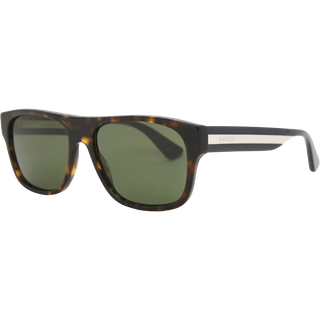 Gucci Mand GG0341S 003 Solbriller Acetat Havana Grøn Firkantet Normal