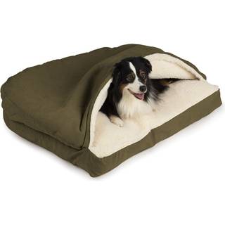 Snoozer Pet Products Rektangel Hyggelig Cave Dog Bed Small Olive