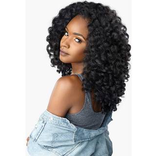 Sensationnel Half Wig Instant Weave Curls Kinks N CO Money Maker (1B)