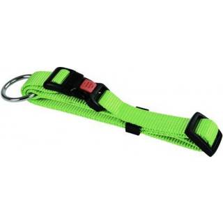 Halsbånd nylon grøn 10 mm 20-35 cm