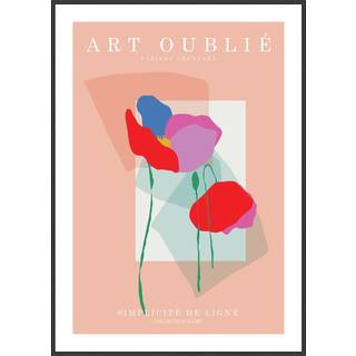 Plakat - Sommer Blomst Ii - Art Oublié Plakat - Str:50 x 70 Cm - Incado