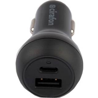 Cirafon Usb-biloplader Pd/qc 30w Sort