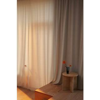 DEMI skræddersyet fløjlsgardin - Hvid