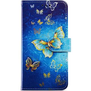 Samsung Galaxy A35 (5G) Læder Flip Cover m. Pung og Strop - Sommerfugle