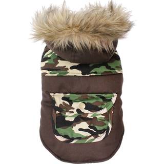 Two-Tone Camouflage Hundejakke - Størrelse 30