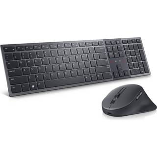 Dell Premier KM900 - keyboard and mouse set - collaboration - QWERTY - Pan Nordic - graphite - Tastatur & Mus sæt - Nordisk - Grå