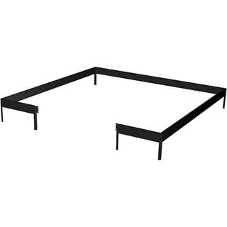 Halls Qube Square fundament i sort til 6,3 m² drivhus