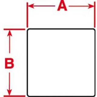 Brady Label 12,7x11,1 hvid polyester