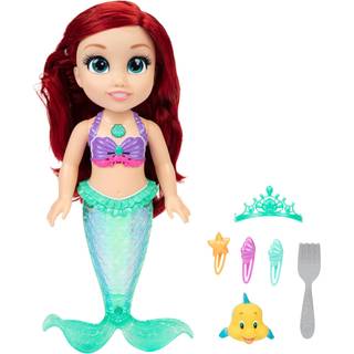 Disney Princess Ariel Doll Min sangven Ariel & Flounder - Ariel synger en del af din verden - baglygter ind og ud af vandet!