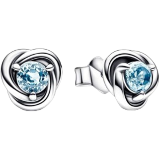 Pandora March Eternity Birthstone Earrings - Blue