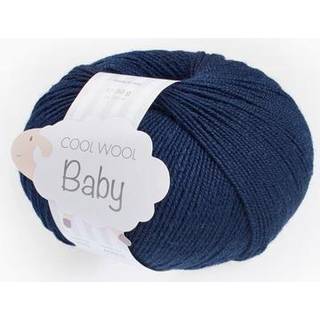 Lana Grossa Cool Wool Baby garn - ekstra fin Merinould Natblå 210