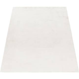 Pouffy Shaggy Tæppeløber Ensfarvet - Creme - 60x110 (Løber)