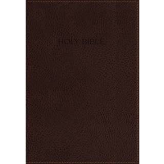 NKJV, Foundation Study Bible, Leathersoft, Brown, Thumb Indexed, Red Letter