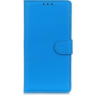 Motorola Moto E6 Play Læder Cover m. Soft Pouch - Blå
