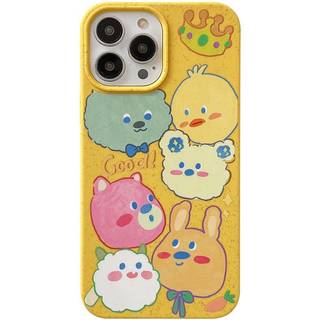 iPhone 14 Pro Fleksibel Plastik Bagside Cover m. Motiv - Nuttede Dyr
