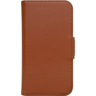 iPhone 14 Key Nordfjord Slim Wallet Læder Cover m. Pung - Brun