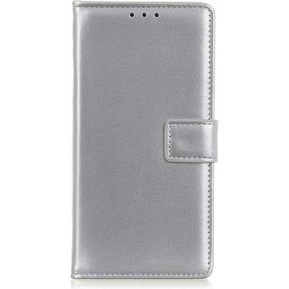 Motorola Moto G60 Læder Flip Cover m. Pung - Sølv