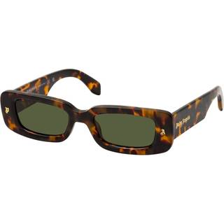 PALM ANGELS Unisex PERI022 Lala 6455 Havana Solbriller Acetat Havana Grøn Firkantet Normal