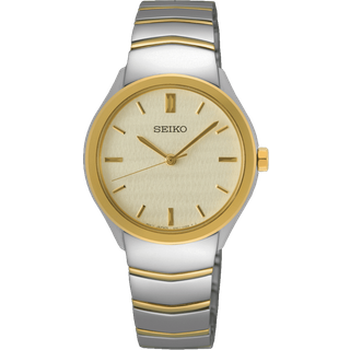 Seiko SUR550P1 Damenuhr Quarz Zweifarbig