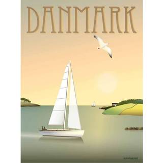 Tilbud: Spar 30% - Danmark Sejlbåden - Plakat 15x21 cm fra ViSSEVASSE