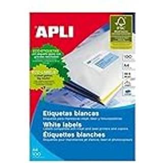 Apli multietiketter 63,5x38,1mm hvid
