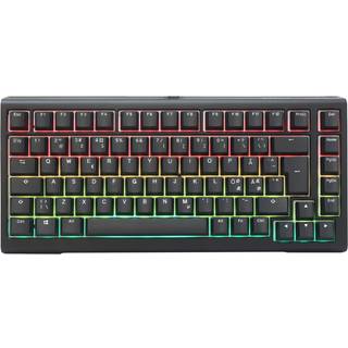 Ducky Tinker 75 Prebuilt Iso Black Mx Cherry Blue Ledningsført Cherry Mx Blue Nordisk