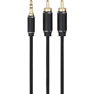 Dacota Platinum Mini jack hane - RCA hane 3M, sort ➞ På lager - klar til afhentning