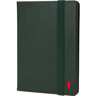 iPad Mini 6 Leather Case (6th Gen 2021) - Green with Red Detail