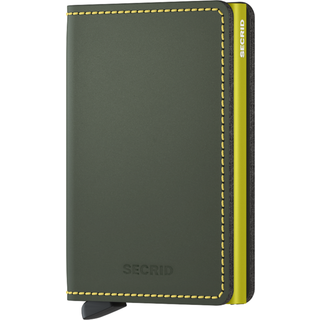 Secrid Slim Wallet Matte Green-Lime