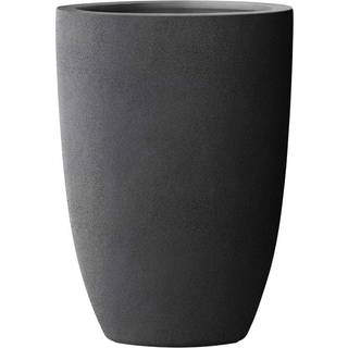 Glasfiber krukke, høj rund - Emsa Manhattan Planter - Sort - Ø 37 H 53