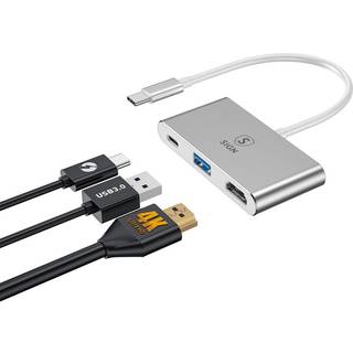 USB-C Hubb till HDMI 4K, USB-A 3.0 och USB-C 100W