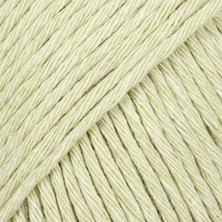 DROPS Cotton Light 43 Lys salvie (Uni Colour) Indhold: 50% Bomuld, 50% Polyester Garngruppe: B (20 - 22 masker) / 8 ply / DK / worsted Vægt/længde: 50 g = ca. 105 meter Anbefalede pinde: 4 mm Strikkefasthed: 10 x 10 cm = 21 m x 28 p Finvask 40º / Tørres fladt.
