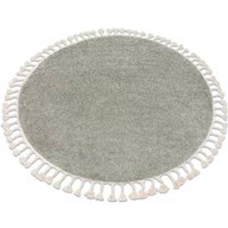 Tæppe BERBER 9000 hjul grøn kvaster berberi Marokkansk shaggy cirkel 160 cm